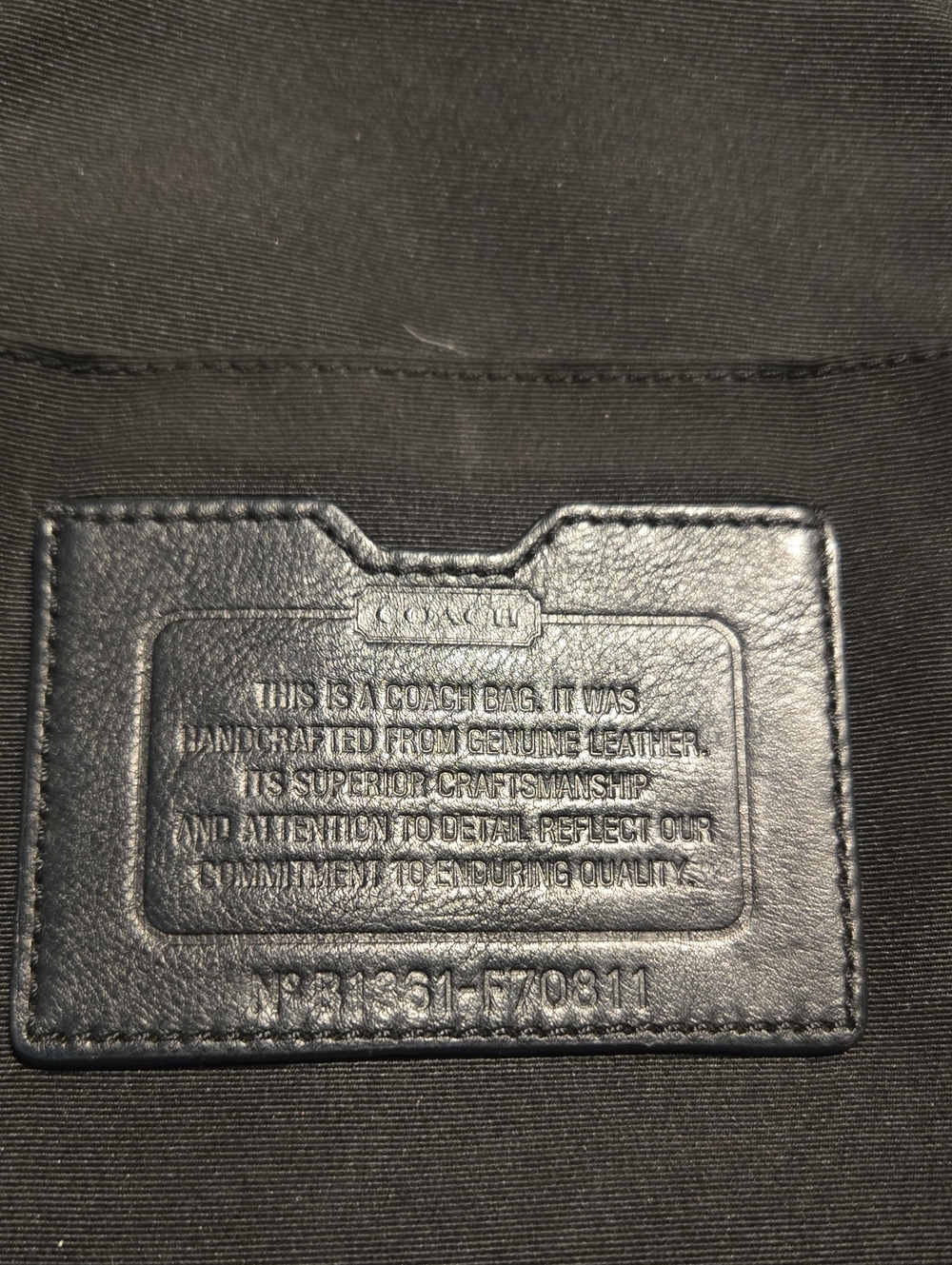 Coach-Heritage Leather Sling Bag Backpack - Picture 5 of 14